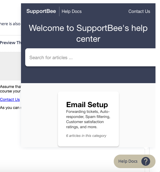 Embed your Knowledge base in your website