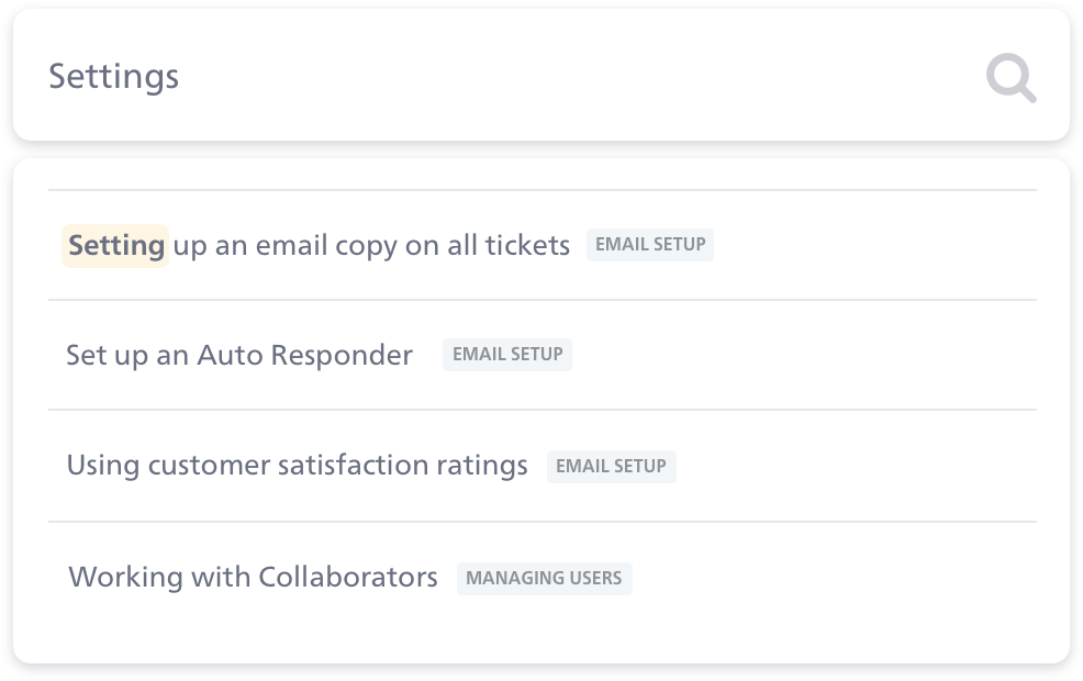 Powerful and fast search